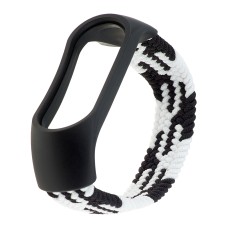 Ремінець Braided Buckle Solo Loop Mi Band 3/4/5/6/7 Чорний Білий Ремінець Braided Buckle Solo Loop Mi Band 3/4/5/6/7 Чорний Білий