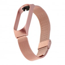 Ремінець Міланська Петля Mi Band 5/6 Рожевий