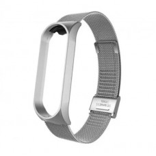 Ремінець Міланська Петля Mi Band 5/6 Сріблястий