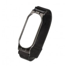 Ремінець Міланська Петля Mi Band 7 Чорний (02)