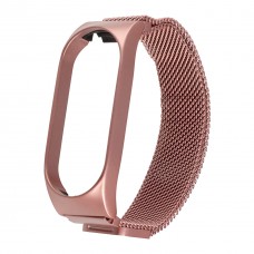 Ремінець Міланська Петля Mi Band 7 Rose Gold