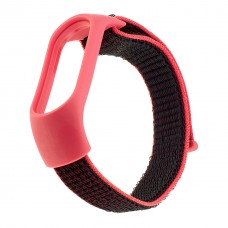 Ремінець Nylon Mi Band 3/4/5/6/7 Чорний Рожевий Ремінець Nylon Mi Band 3/4/5/6/7 Чорний Рожевий