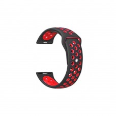 Ремінець Nike Sport 22 mm Watch Gear S3/Xiaomi Amazfit Чорний/Червоний Ремінець Nike Sport 22 mm Watch Gear S3/Xiaomi Amazfit Чорний/Червоний