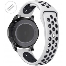 Ремінець Nike Sport 22mm Samsung Watch Gear S3/Xiaomi Amazfit Білий/Чорний (S) Ремінець Nike Sport 22mm Samsung Watch Gear S3/Xiaomi Amazfit Білий/Чорний (S)