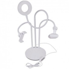 Кільцева лампа + Холдер для смартфона і мікрофона XO BGD006 / LS-90 Білий