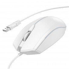 Комп'ютерна миша Hoco GM37 Wonderful gaming luminous Wired mouse Білий