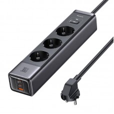 Мережевий фільтр McDodo 6-in-1 30W GaN Surge Protection Power Strip (EU) Чорний