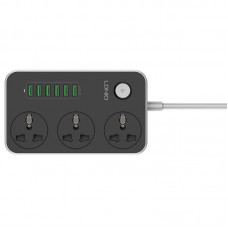 Удлинитель сетевой Ldnio универсальный SC3604 |2500W, 10A, 1.6m, 6usb, 3.4A|