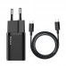 Адаптер сетевой BASEUS Type-C to Type-C cable Super Si Quick Charger |1Type-C, 3A/25W, PD/QC| (TZCCSUP-L02)