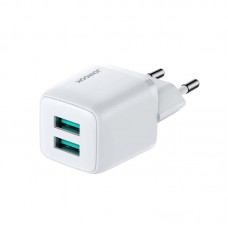 Блок - Адаптер сетевой JOYROOM Mini dual Port smart fast charge L-2A121 2USB 2.4A белый Блок - Адаптер сетевой JOYROOM Mini dual Port smart fast charge L-2A121 2USB 2.4A белый