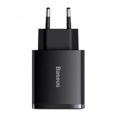 Адватер сетевой BASEUS Compact Quick Charger |2USB/1Type-C, 30W/3A, PD/QC| (CCXJ-E02)