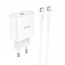 Адаптер Сетевой HOCO Type-C to Type-C Cable Metro single port charger set C94A |1Type-C, 20W/3A, PD/QC|