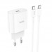 Адаптер Сетевой HOCO Type-C to Type-C Cable Metro single port charger set C94A |1Type-C, 20W/3A, PD/QC|