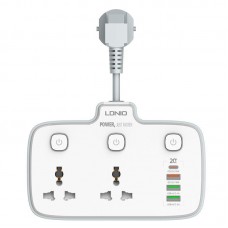 Удлинитель сетевой Ldnio SC2413 |3USB/1Type-C, 3Sockets. QC/PD, 20W/10A, EU Plug|