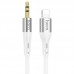 Кабель HOCO 3.5mm to Lightning silicone digital audio conversion cable UPA22 |1M|