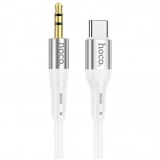Кабель HOCO 3.5mm to Type-C silicone digital audio conversion cable UPA22 |1M|