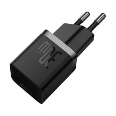 Адаптер сетевой OS-Baseus GaN5 Fast Charger (mini) 1C|1Type-C, QC/PD, 30W|