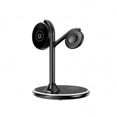 Зарядка Qi 3 in 1 Foldable Magnetic Wireless Charger X516 |15W, Phone/AirPods/iWatch|