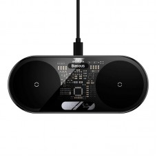 Зарядка Qi Baseus Digital LED Display 2in1 Wireless Charger Universal version |20W|