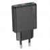 Адаптер сетевой HOCO Delgado dual port charger N38 |1USB/1Type-C, 20W/3A, PD/QC|