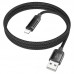 Кабель HOCO USB to Lightning Lantern charging data cable U126 1.2m с цветным индикатором черный