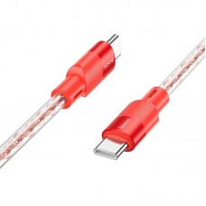 Кабель HOCO X99 Crystal junction Type-C to Type-C silicone charging data cable |1m, 60W/3A|
