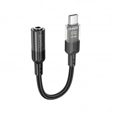 Переходник HOCO Spirit transparent digital audio converter Type-C to 3.5mm LS37 |15cm, DAC|