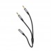 Кабель HOCO 2-in-1 3.5 headset audio adapter cable UPA21 (female to 2male) |0.25M|