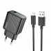 Адаптер сетевой HOCO Micro USB cable Rich single port charger CS21A |1USB, 18W/3A, QC|