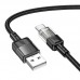 Кабель HOCO Spirit Type-C transparent charging data cable U129 |1.2m, 3A|