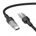 Кабель HOCO Type-C to Lightning Spirit PD transparent charging data cable U129 |27W, 1.2M|