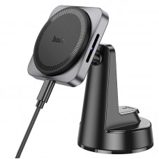Держатель HOCO Speed magnetic wireless fast charging car holder HW16 (center console) |15W, 4.5-7"|