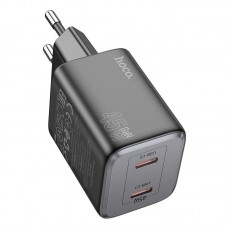 Адаптер сетевой Hoco Elogiado dual-port charger N42 |2Type-C, 45W/3A, PD/QC|