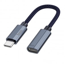 Переходник HOCO Type-C male to iP female charging and data adapter cable UA29A |3A, 0,15m|