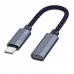 Переходник HOCO Type-C male to iP female charging and data adapter cable UA29A |3A, 0,15m|