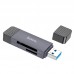 Переходник HOCO Spirit 2-in-1 USB/Type-C 3.0 card reader HB45 |5Gbps, 2TB Max|