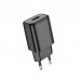 Адаптер сетевой HOCO Solid single port charger C134A |1USB, 12W/2.4A|