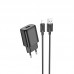 Адаптер сетевой HOCO Lightning Cable Solid single port charger C134A |1USB, 12W/2.4A|