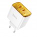 Адаптер сетевой HOCO Smart charger CS43A |2Type-C, 45W/3A, PD/QC|