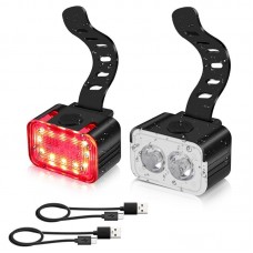 Набор велофонариков передний+задний 5 режимов 800lmn L12 |Type-C, ipx6|