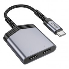Переходник HOCO Type-C to dual Type-C digital audio converter LS40 |27W, DAC|