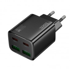 Адаптер сетевой HOCO Fundador four-port charger set N56 |2USB/2Type-C, 30W/3A, PD/QC|