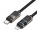 Кабель HOCO Type-C to Lightning Line charging data cable with display U137 |1.2m, 27W|
