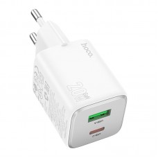 Адаптер сетевой Hoco Almighty charger N41 |1USB/1Type-C, 20W/3A, PD/QC|