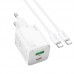 Адаптер сетевой Hoco Type-C to Type-C cable Almighty charger N41 |1USB/1Type-C, 20W/3A, PD/QC|