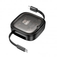 Кабель HOCO Retractable charging data cable set U140 |0,95m, PD27/60W, 3A|