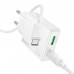 Адаптер сетевой HOCO Direct charger C142A (Type-C to Type-C set) |1USB/1Type-C, 20W/3A, PD/QC|