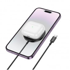 Зарядка Qi HOCO Phantom magnetic wireless fast charger with digital display CW61 |15W|