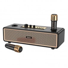 Акустика-караоке HOCO Graceful wireless dual-mic BT speaker BS63 |BT5.4, TWS/USB/AUX/TF, 25W|