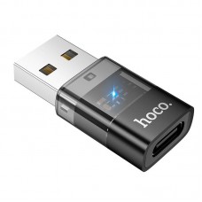 Переходник HOCO USB male to C female USB2.0 transparent adapter UA36C |480Mbps, 3A|